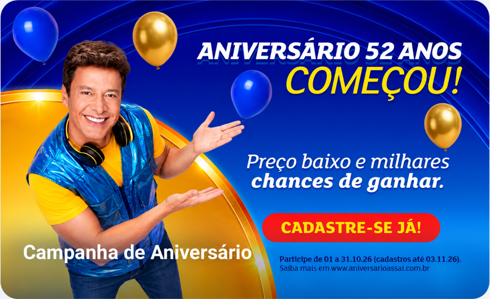 Campanha de aniversário Assaí
